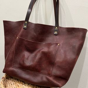 Portland Leather Goods OS Oxblood Tote